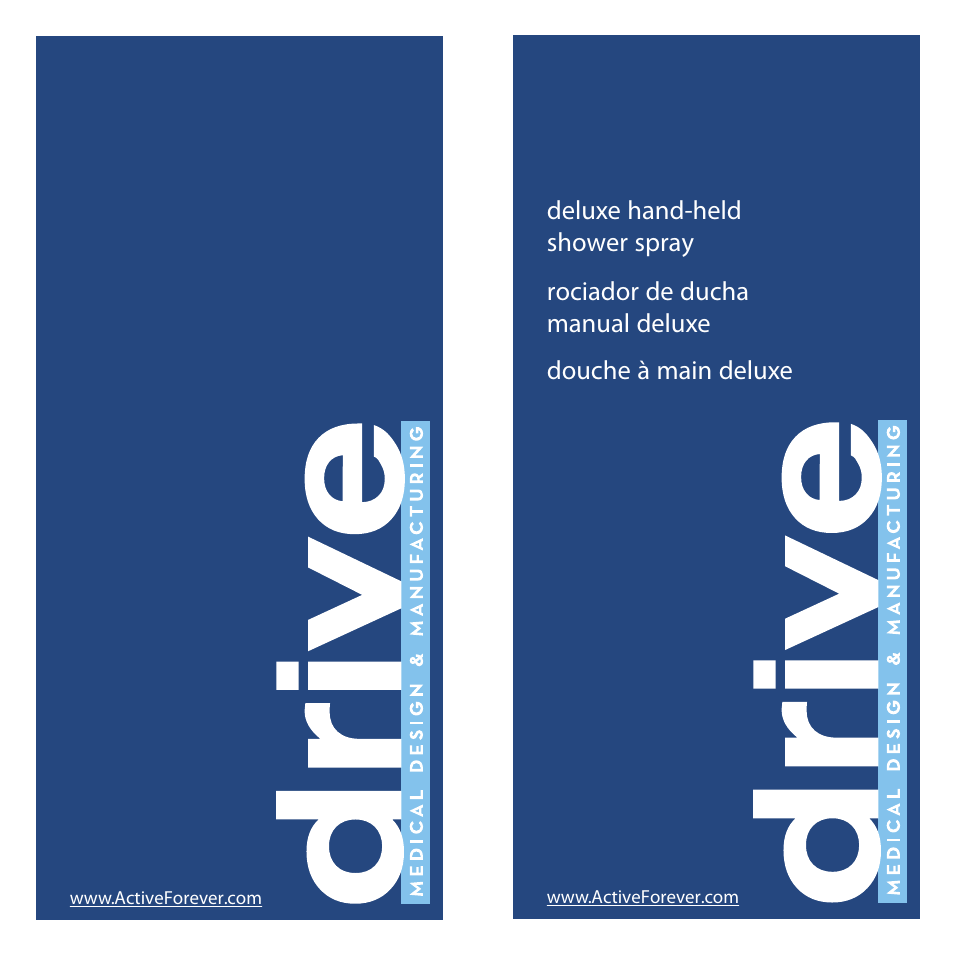 Activeforever Drive Hand Held Shower Head User Manual | 6 pages