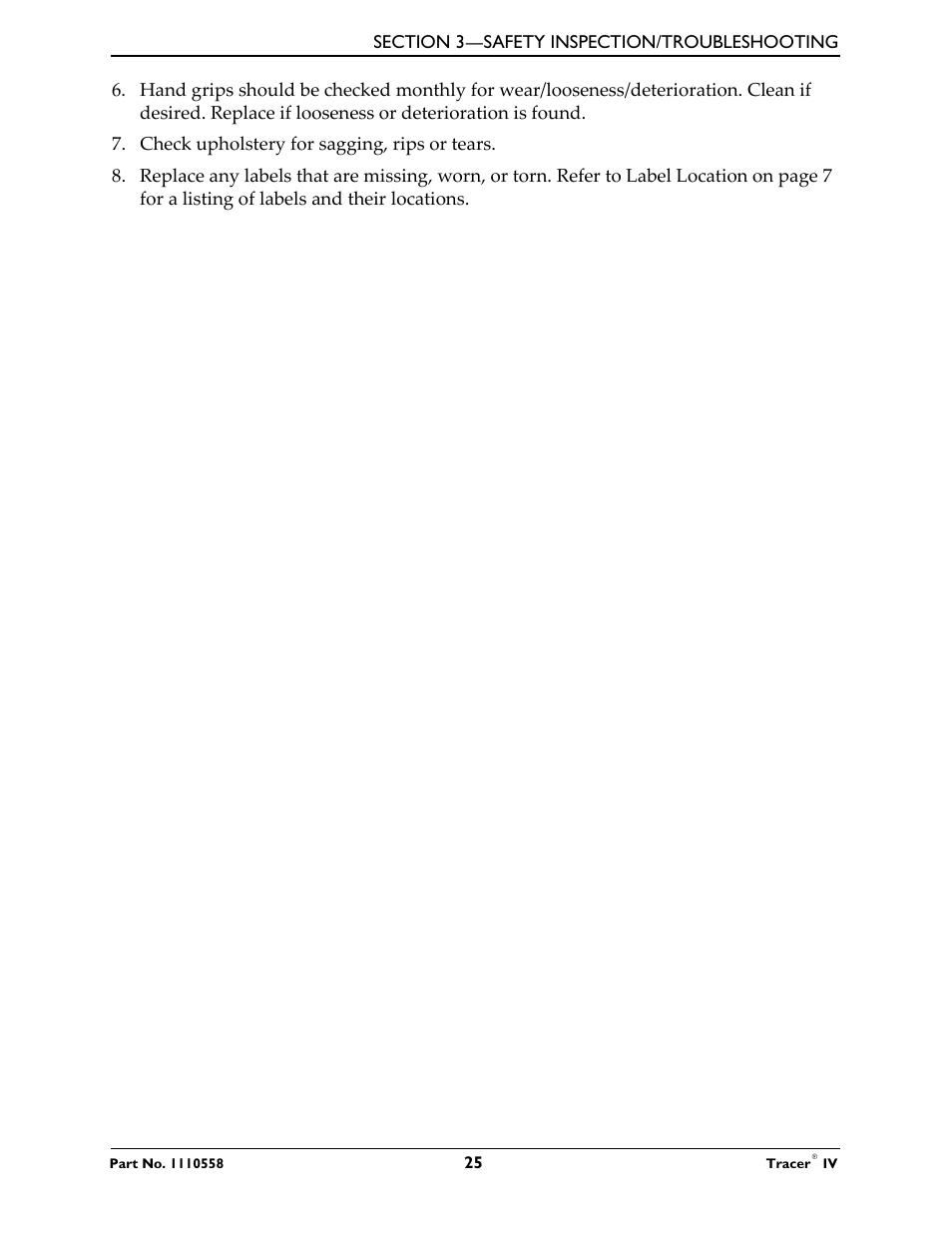 Activeforever Invacare Tracer IV Wheelchair User Manual | Page 25 / 51