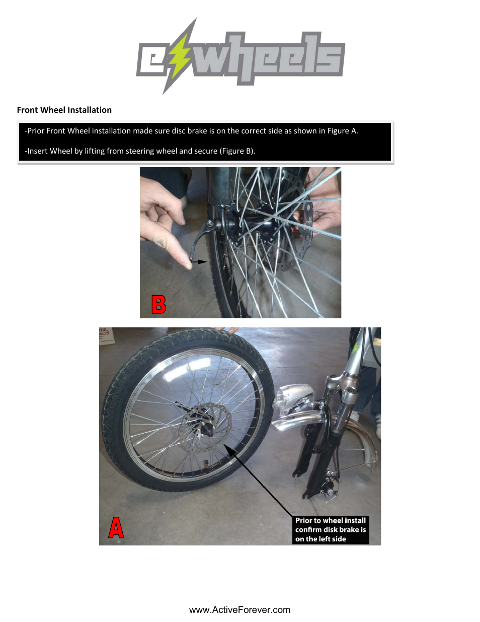 Activeforever eWheels Folding Bike (Silver) User Manual | Page 5 / 10