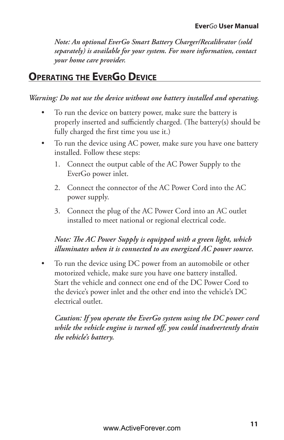 Activeforever Respironics EverGo Portable Oxygen Concentrator User Manual | Page 14 / 38