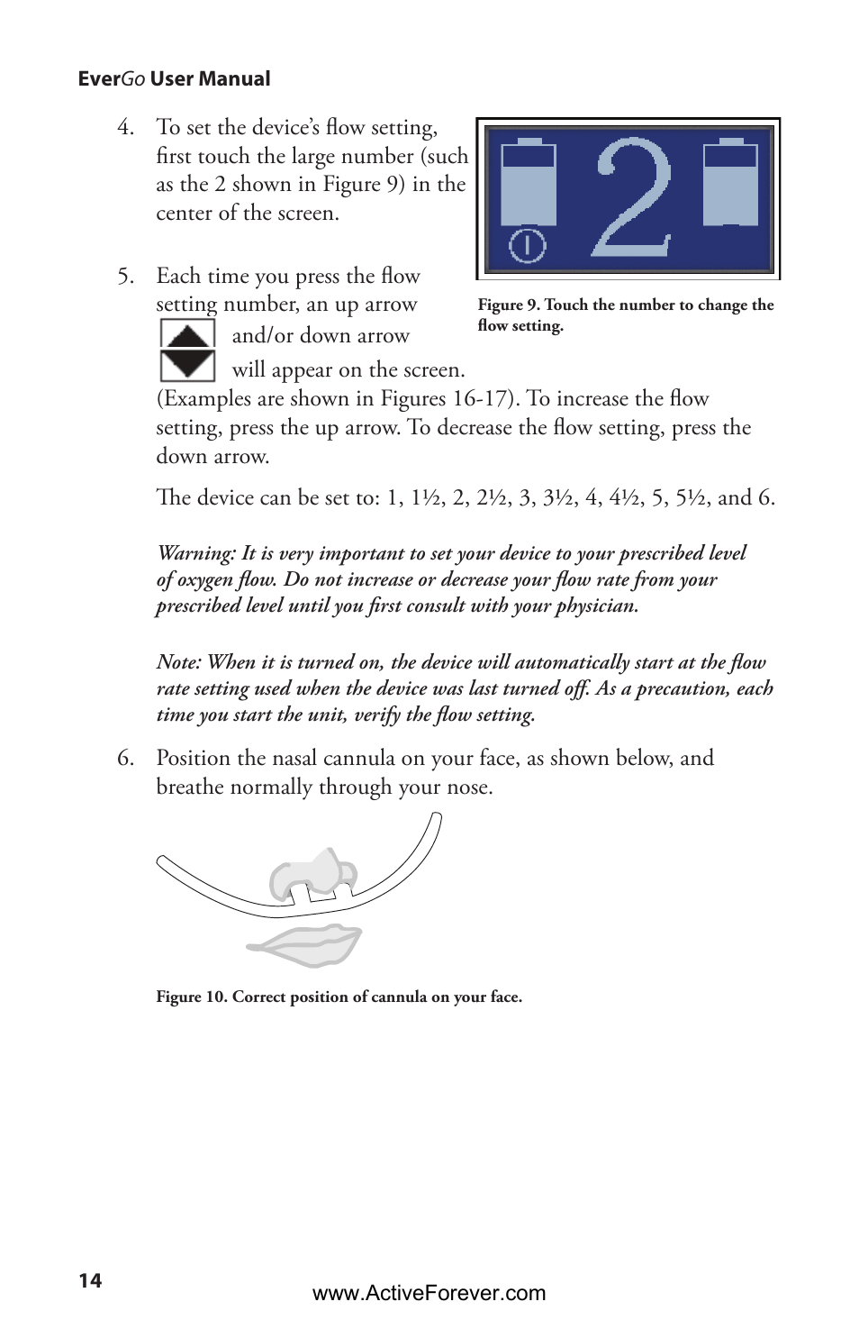 Activeforever Respironics EverGo Portable Oxygen Concentrator User Manual | Page 17 / 38