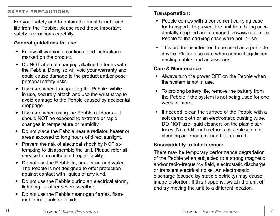 Activeforever Enhanced Vision Pebble Portable Video Magnifier User Manual | Page 4 / 19