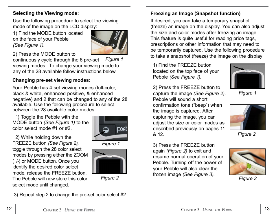 Activeforever Enhanced Vision Pebble Portable Video Magnifier User Manual | Page 7 / 19