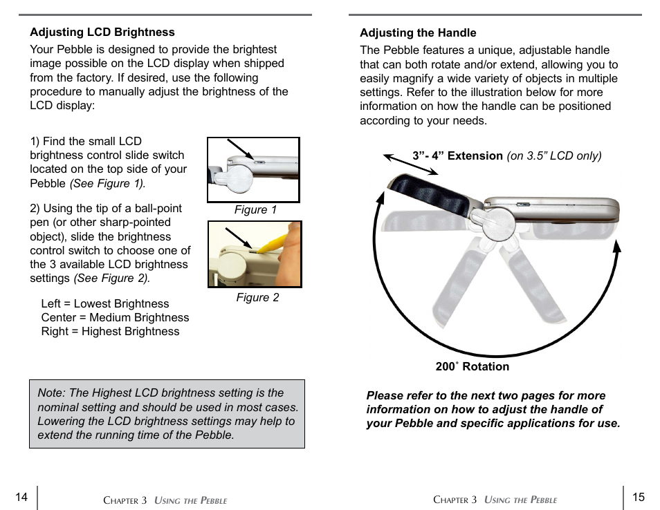 Activeforever Enhanced Vision Pebble Portable Video Magnifier User Manual | Page 8 / 19