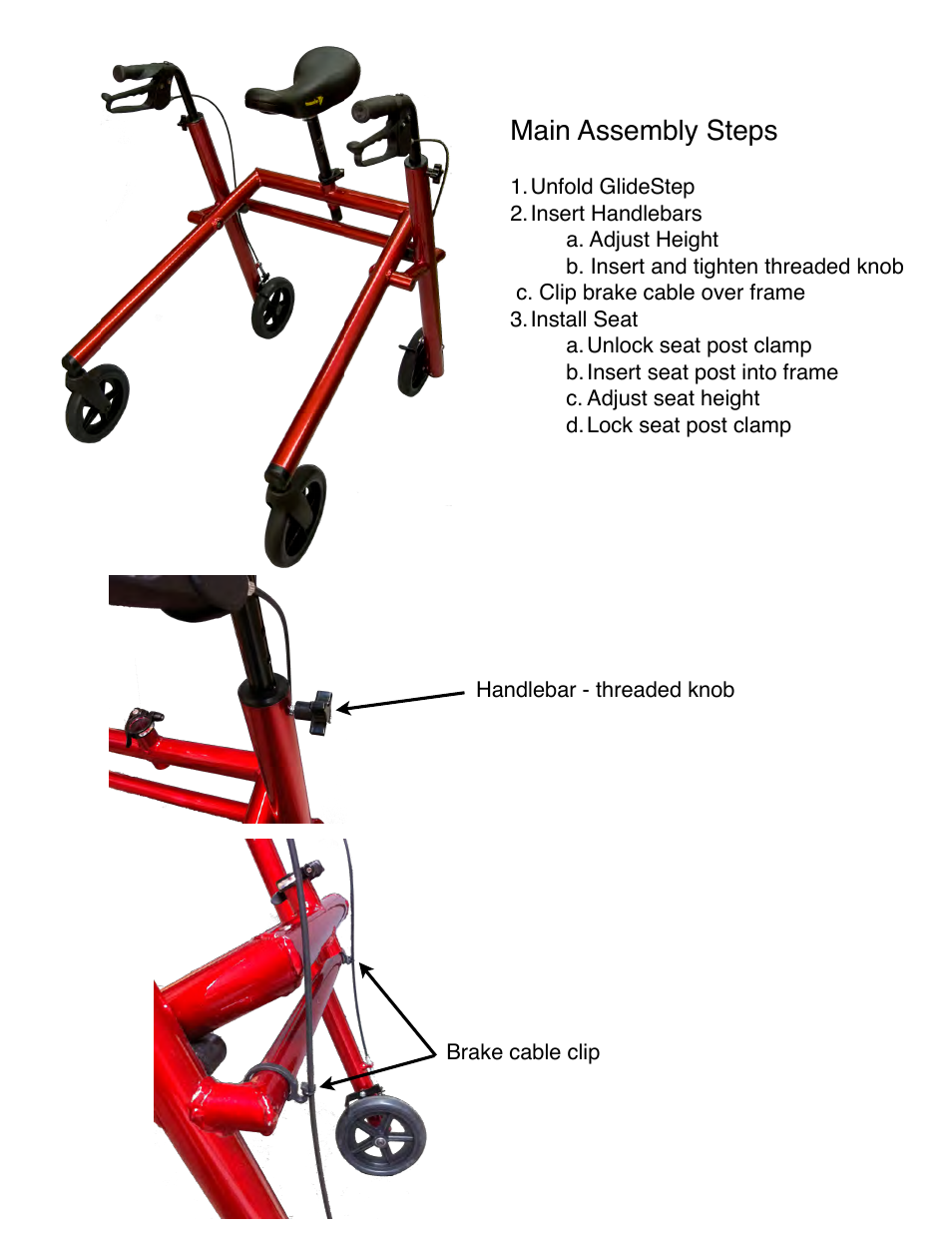 Activeforever Forward Mobility Glidestep Walker User Manual | 3 pages