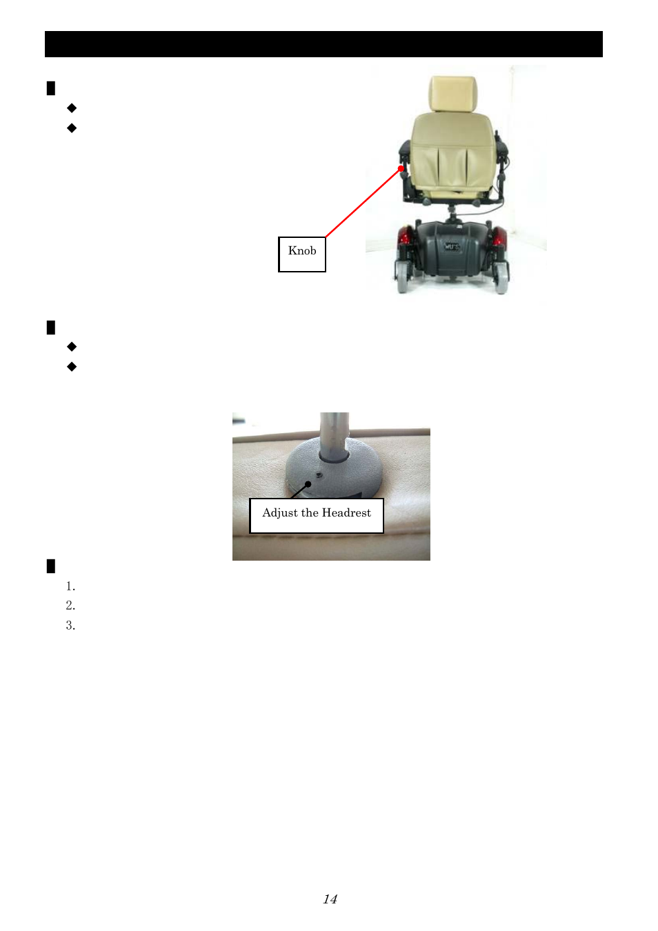 Operation | Activeforever Image EC Mid Wheel Drive Reclining Power Wheelchair User Manual | Page 15 / 29