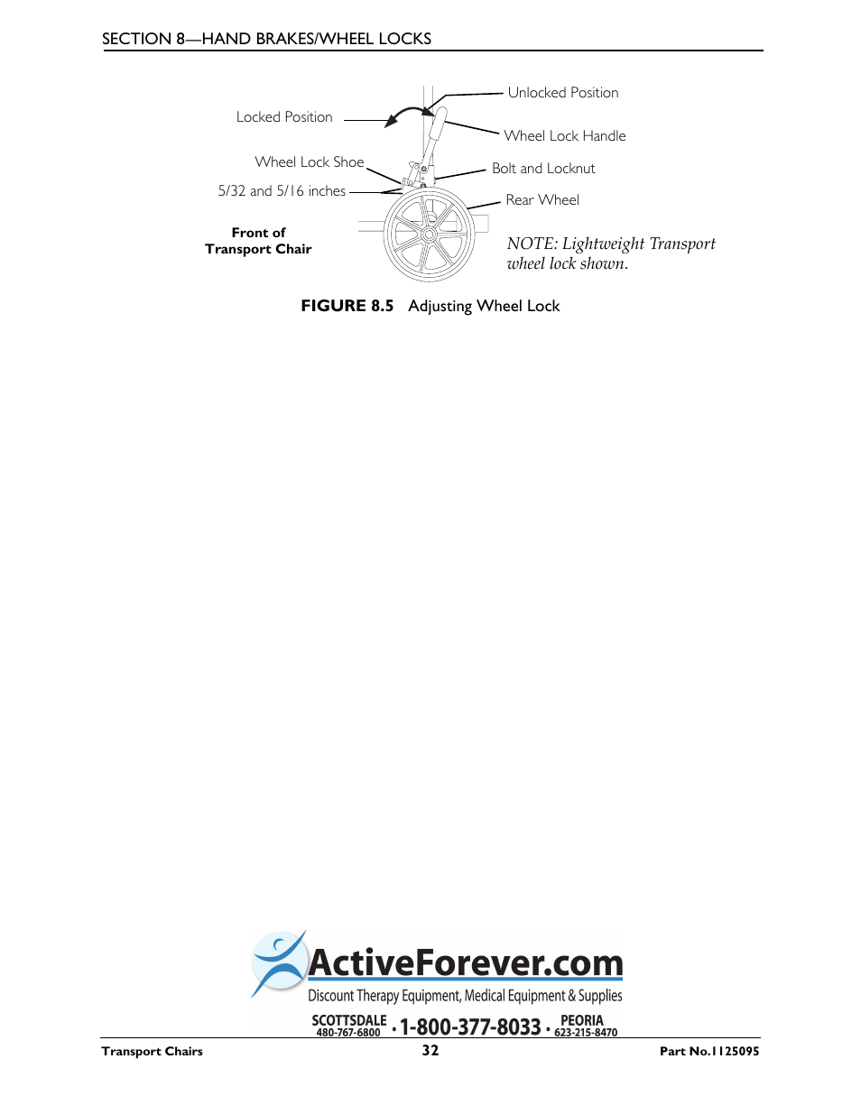 Activeforever Invacare Tracer Transport Wheelchair User Manual | Page 32 / 33