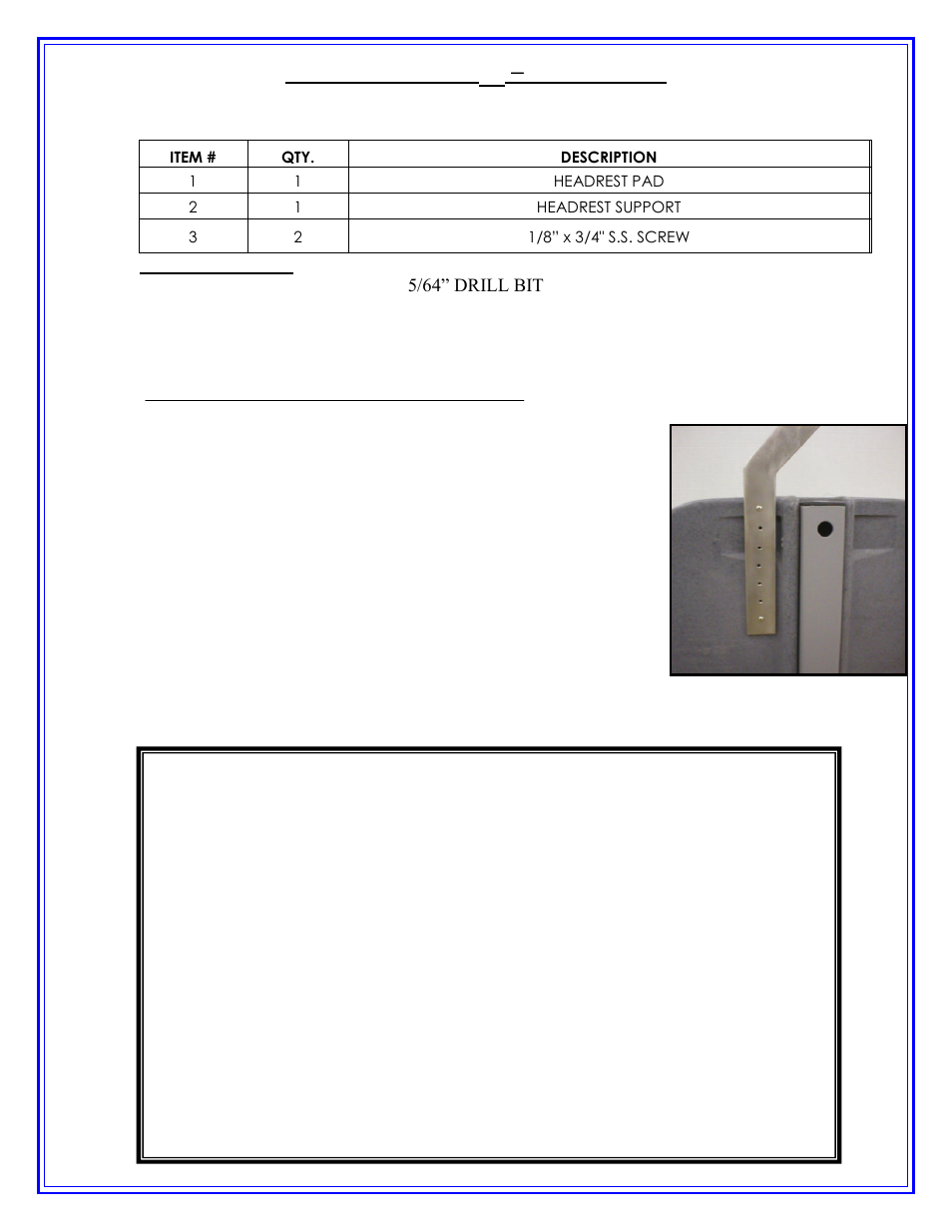 Pro pool lift, Headrest (optional), Assembly instructions | Safety & maintenance instructions | Activeforever Patriot ADA Compliant Portable Pool Lift User Manual | Page 11 / 19