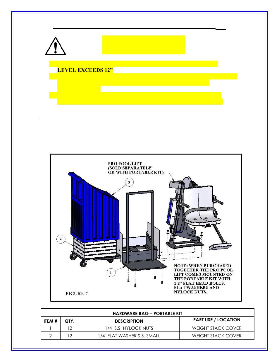 Warning, The patriot portable lift | Activeforever Patriot ADA Compliant Portable Pool Lift User Manual | Page 4 / 19