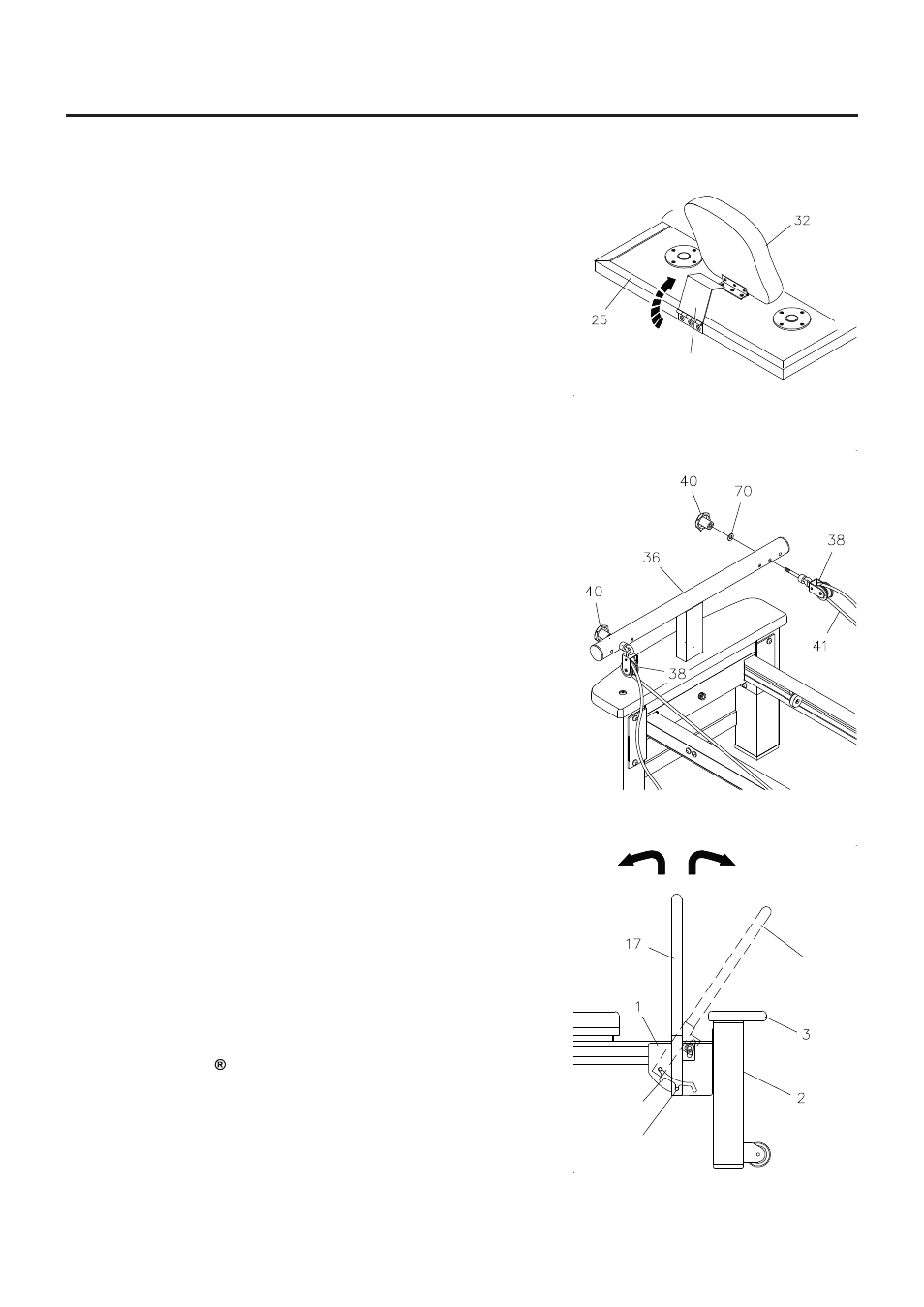 Operational instruction headrest adjustment, Footbar adjustment, Pulley adjustment | Activeforever Stamina Aero Pilates Pro XP 556 Pilates Reformer Machine User Manual | Page 10 / 16