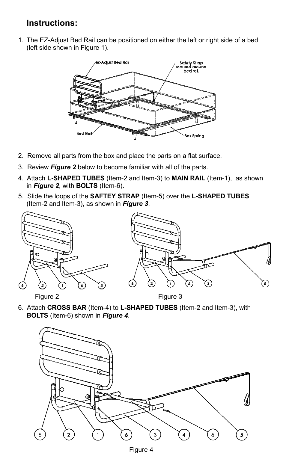 Instructions | Activeforever Standers EZ Adjust Bed Rail User Manual | Page 2 / 2