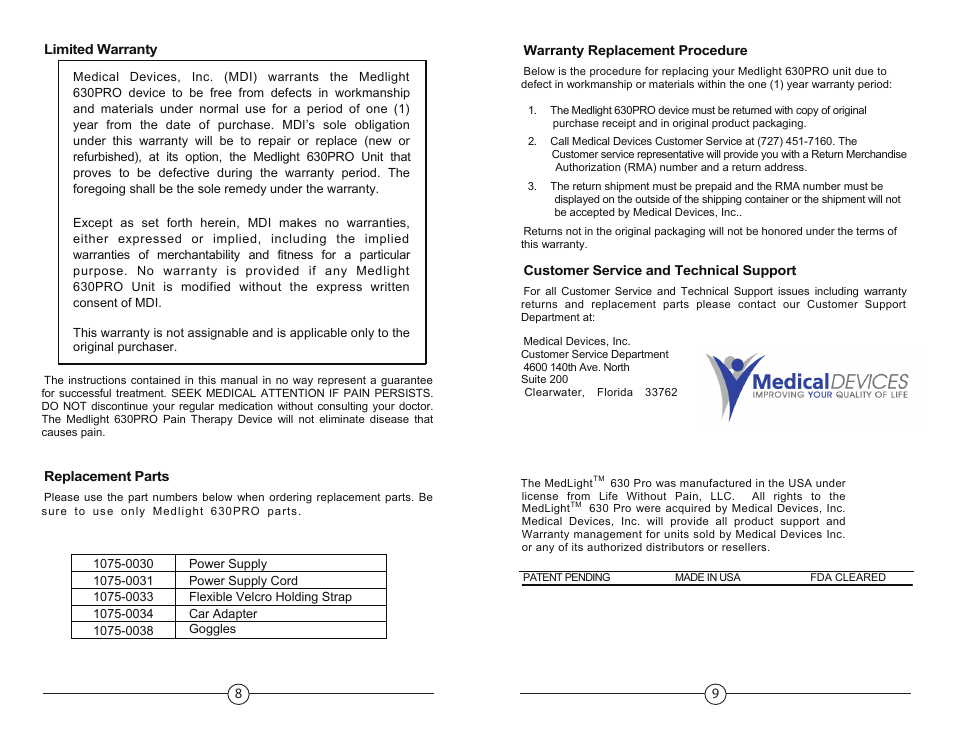 Activeforever Medlight 630 Pro Near Infrared Light Therapy Device User Manual | Page 5 / 6