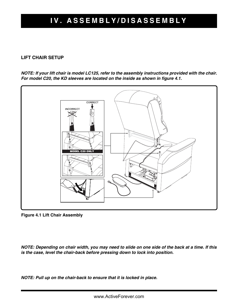 Activeforever Pride Lift Chair Classic Collection 2 Position User Manual | Page 10 / 17