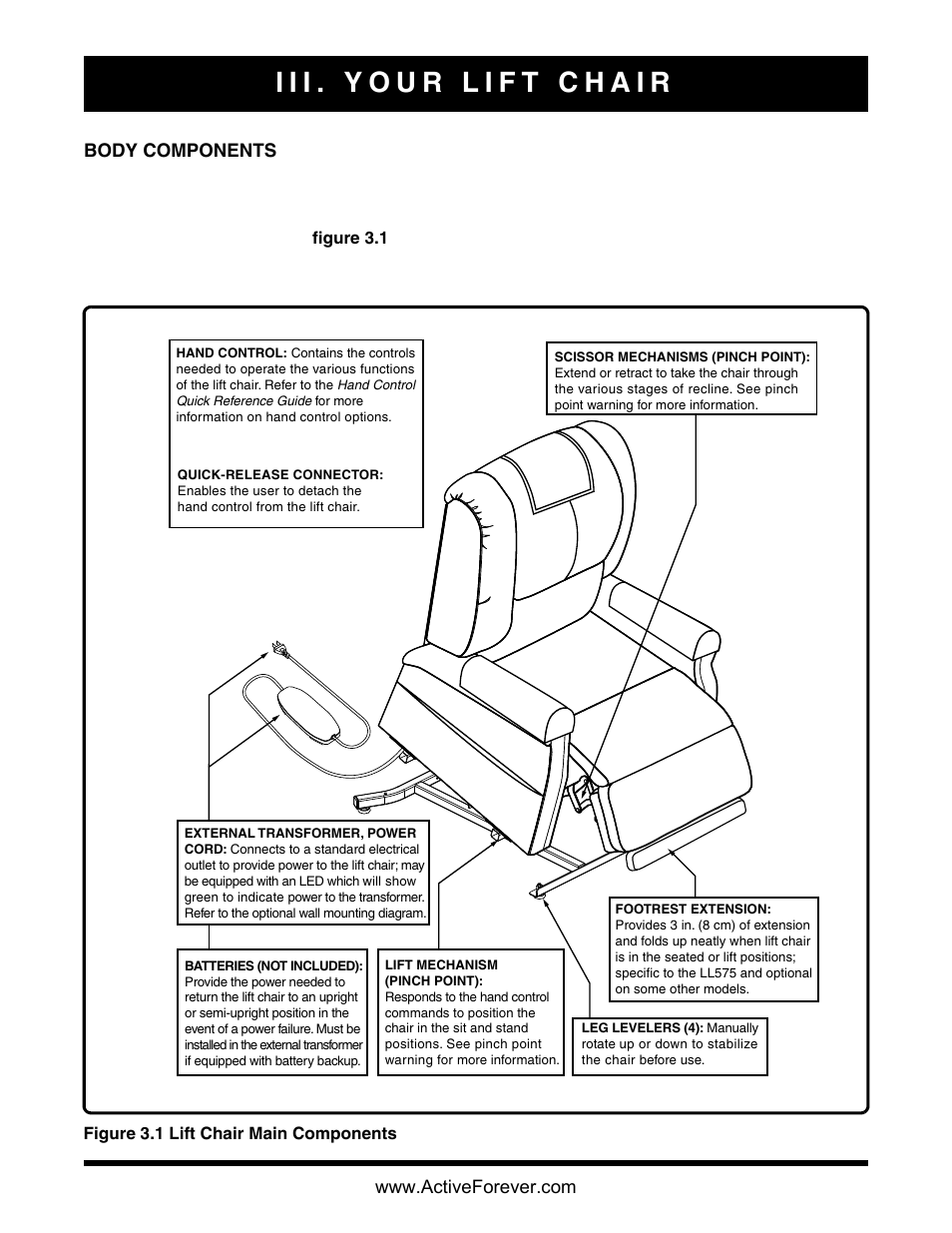 Activeforever Pride Lift Chair Classic Collection 2 Position User Manual | Page 8 / 17