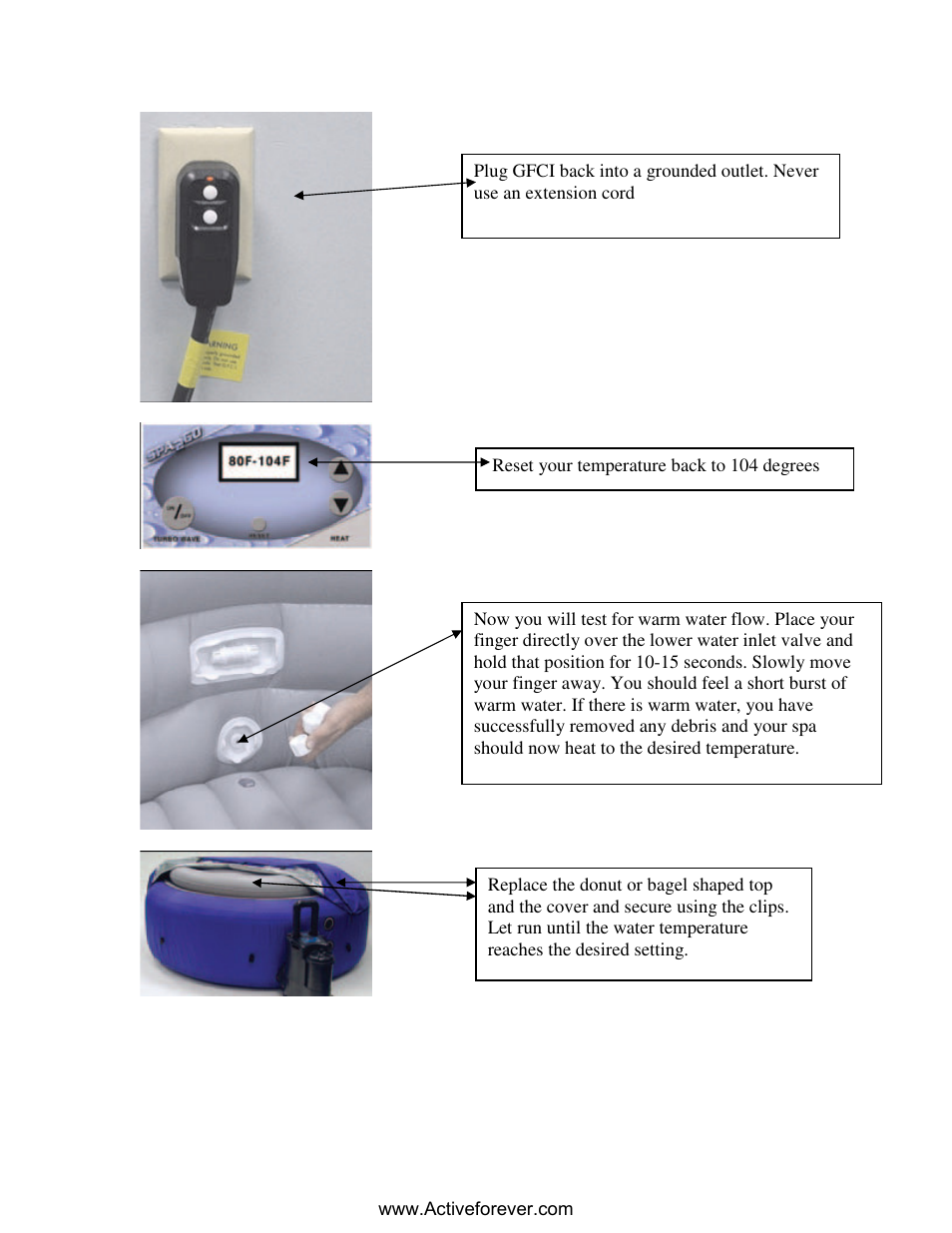 Activeforever Spa2Go Portable Spa (Blue) User Manual | Page 2 / 11