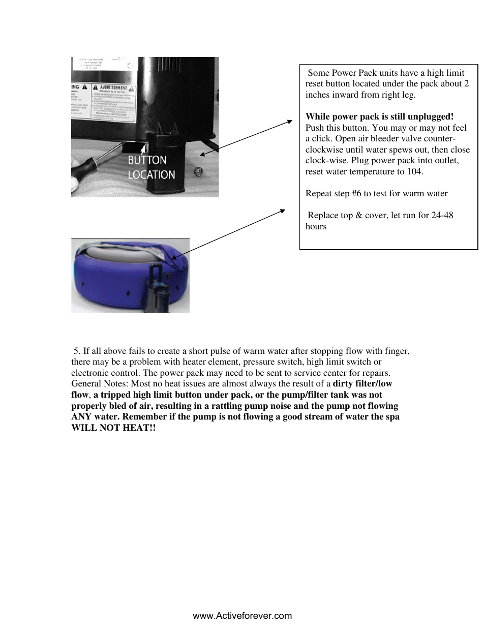 Activeforever Spa2Go Portable Spa (Blue) User Manual | Page 8 / 11