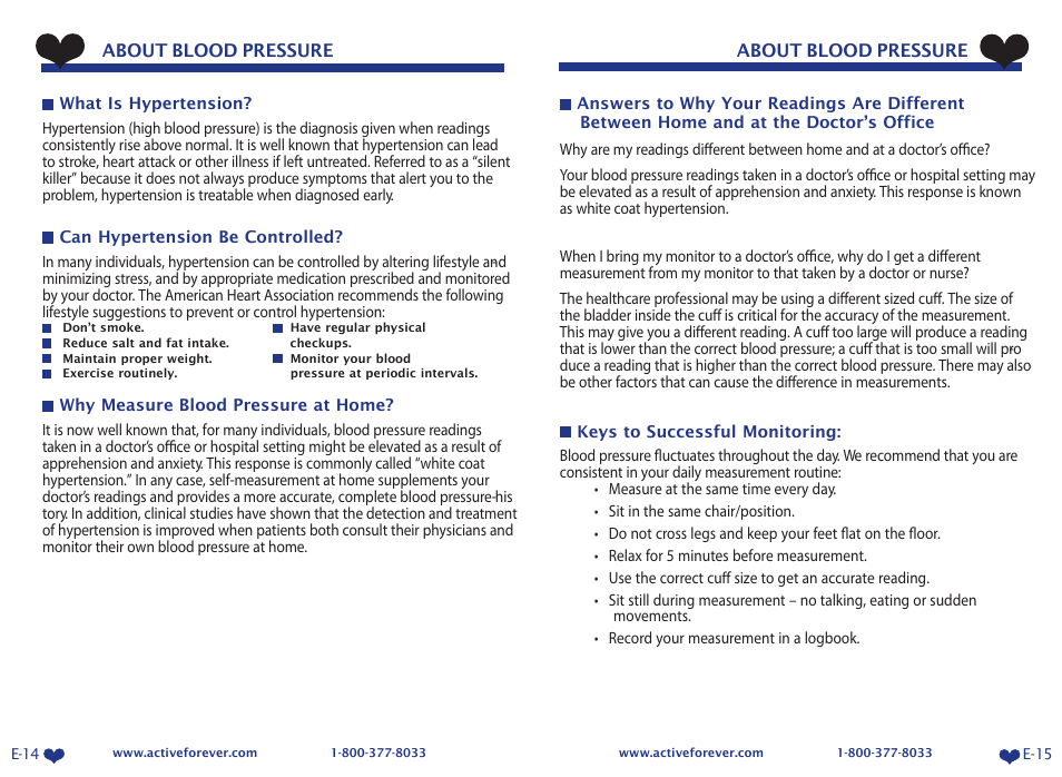 Activeforever LifeSource UA-767 Plus Digital Blood Pressure Monitor (Medium Cuff) User Manual | Page 10 / 13