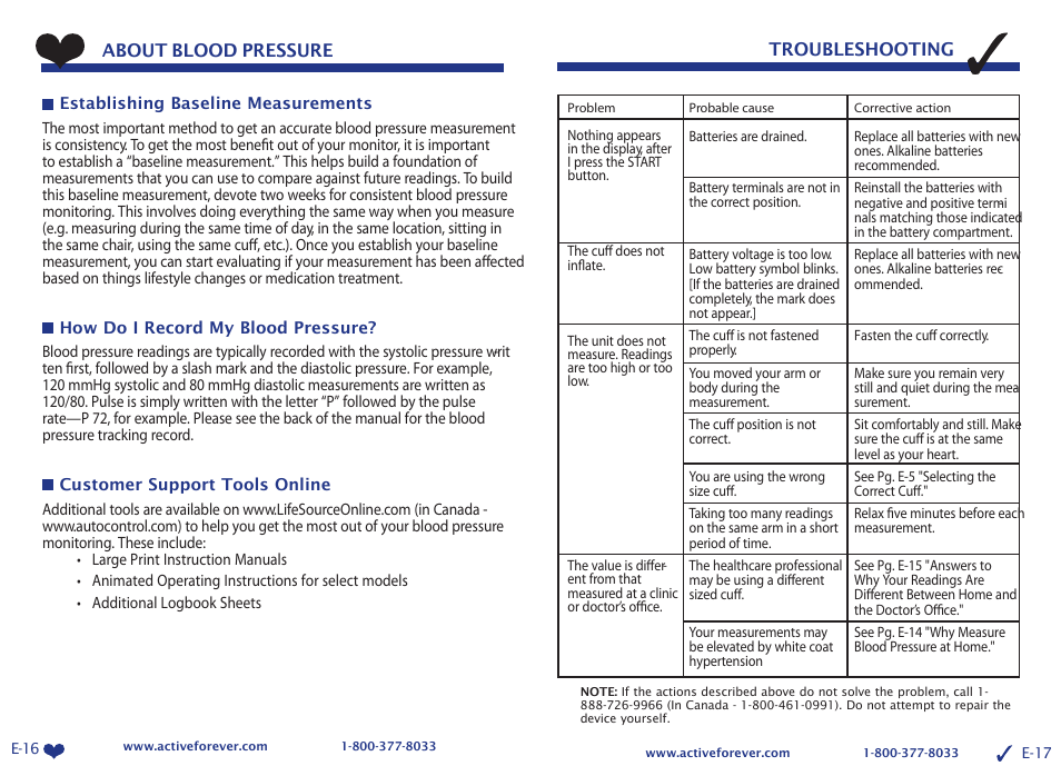Activeforever LifeSource UA-767 Plus Digital Blood Pressure Monitor (Medium Cuff) User Manual | Page 11 / 13