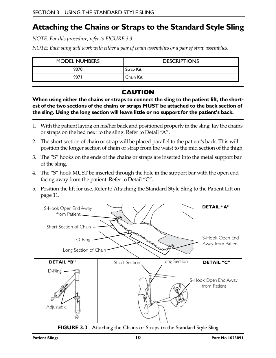 Caution | Activeforever Invacare Standard Patient Lift Sling User Manual | Page 10 / 24