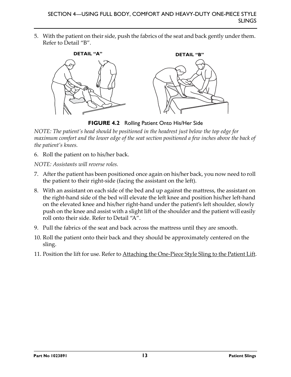 Activeforever Invacare Standard Patient Lift Sling User Manual | Page 13 / 24
