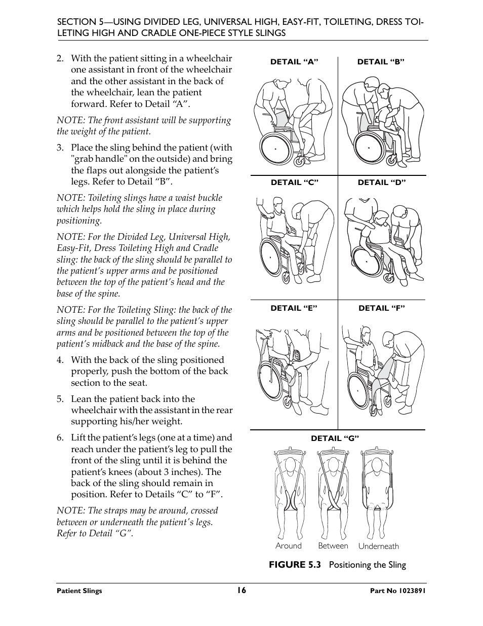 Activeforever Invacare Standard Patient Lift Sling User Manual | Page 16 / 24