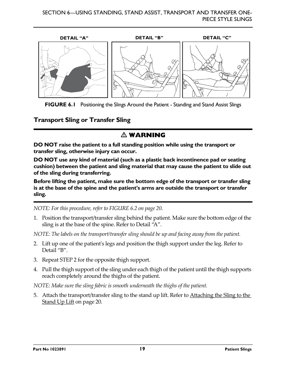 Transport sling or transfer sling | Activeforever Invacare Standard Patient Lift Sling User Manual | Page 19 / 24