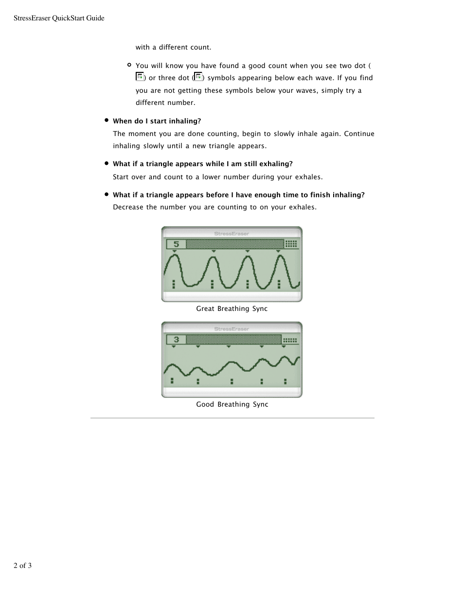 Activeforever Stress Eraser Portable Biofeedback Device StressEraser User Manual | Page 2 / 3