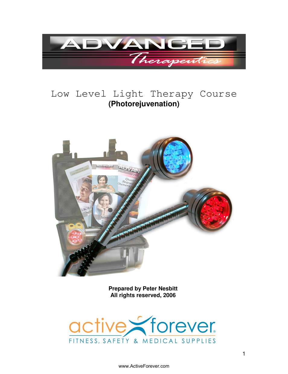 Activeforever Quasar MD Plus Advanced Light Therapy Device User Manual | 30 pages