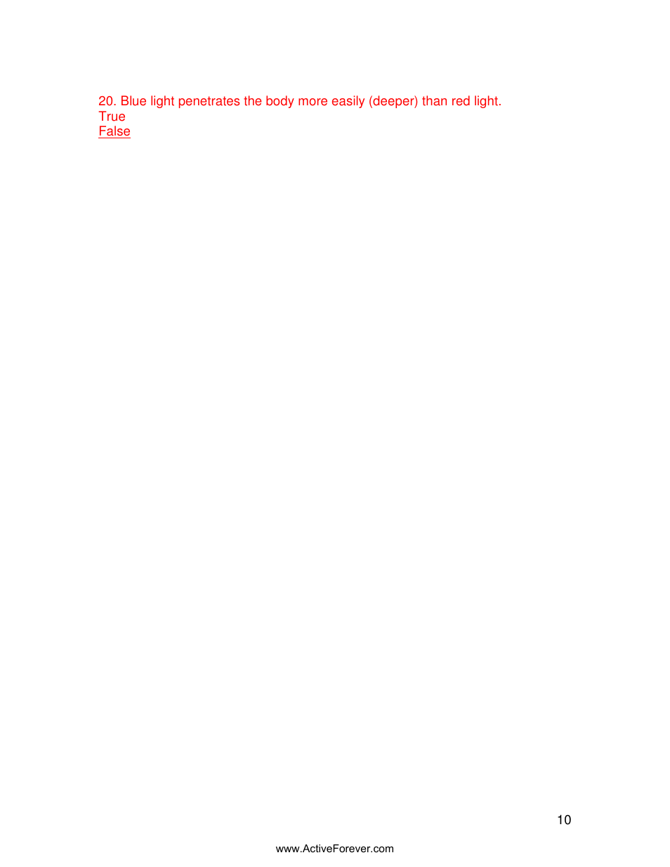 Activeforever Quasar MD Plus Advanced Light Therapy Device User Manual | Page 10 / 30