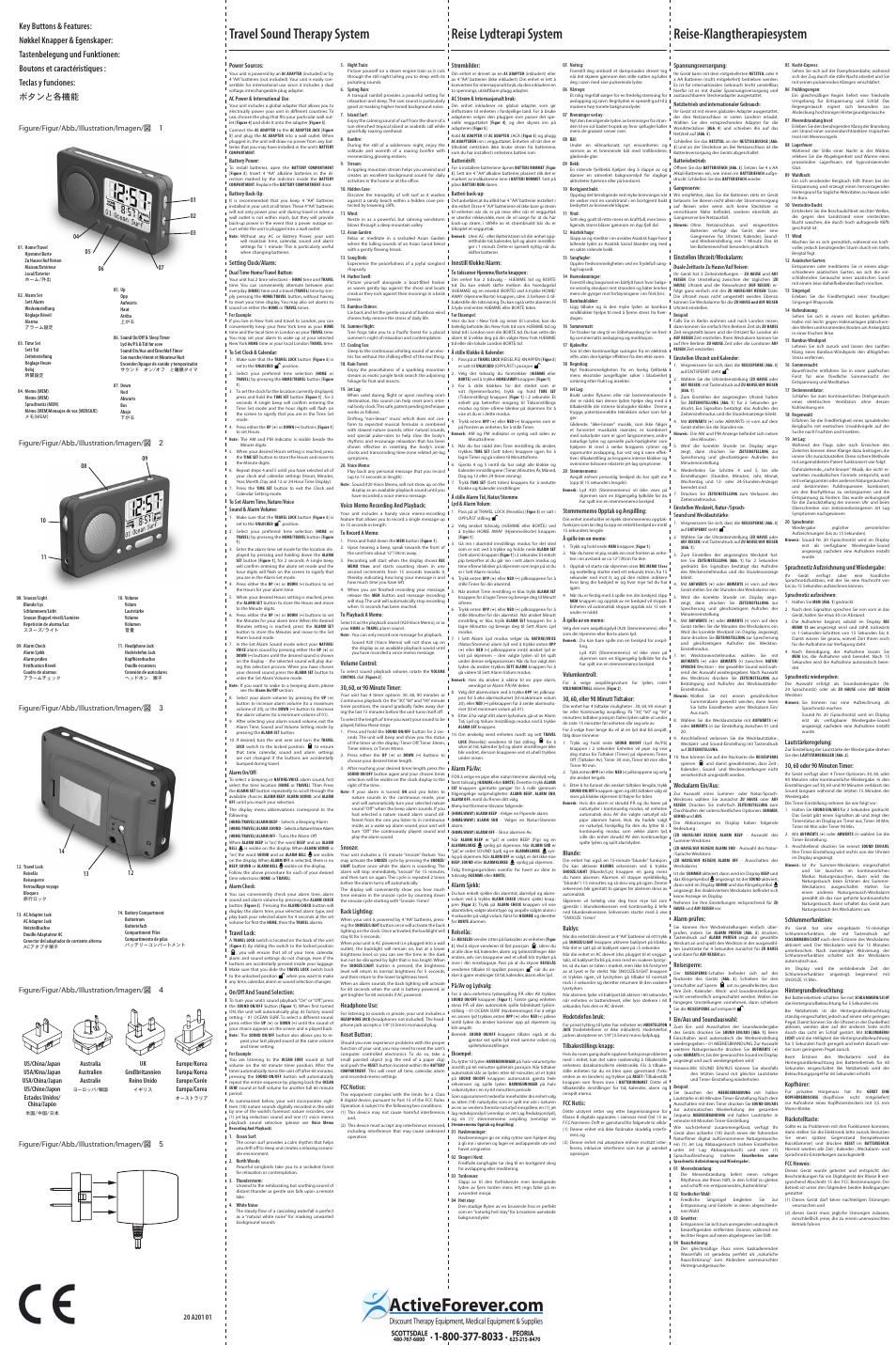 Activeforever Sound Oasis Travel Sound Therapy System User Manual | Page 2 / 2