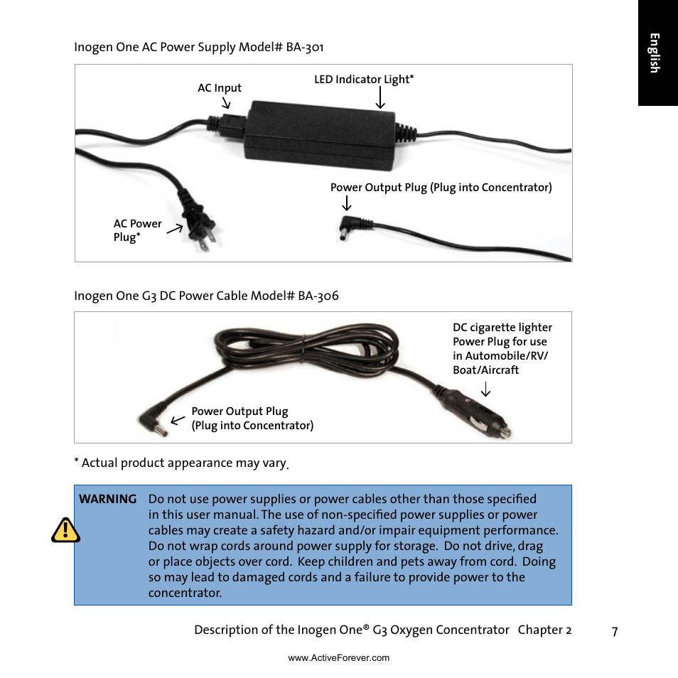 Activeforever Inogen One G3 Portable Oxygen Concentrator User Manual | Page 11 / 46