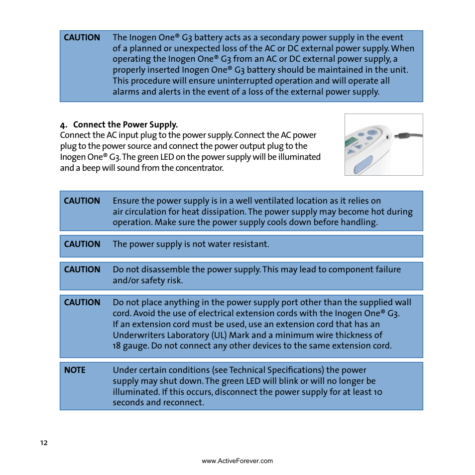 Activeforever Inogen One G3 Portable Oxygen Concentrator User Manual | Page 16 / 46