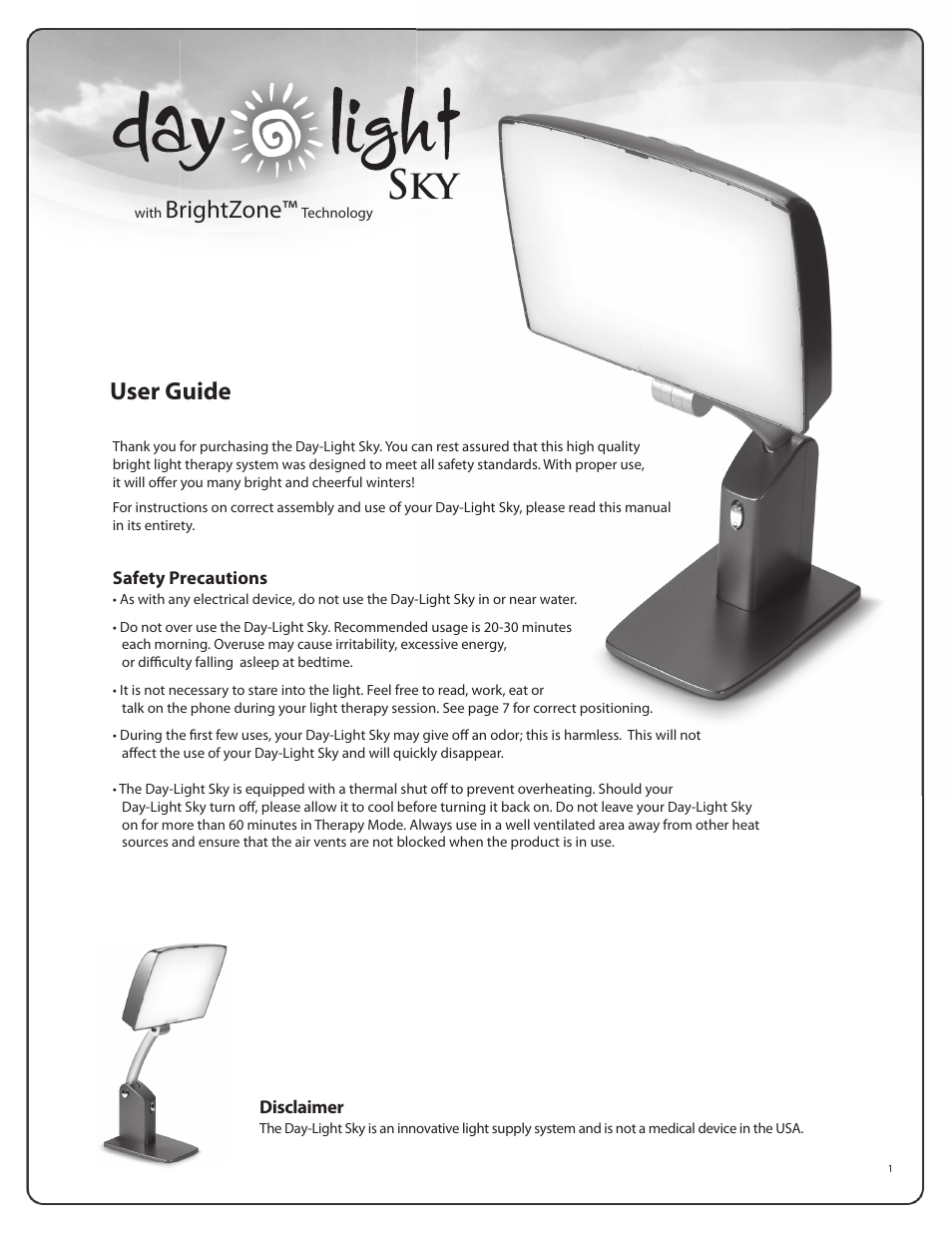 Activeforever DL930 Day Light by Uplift Technologies User Manual | 8 pages