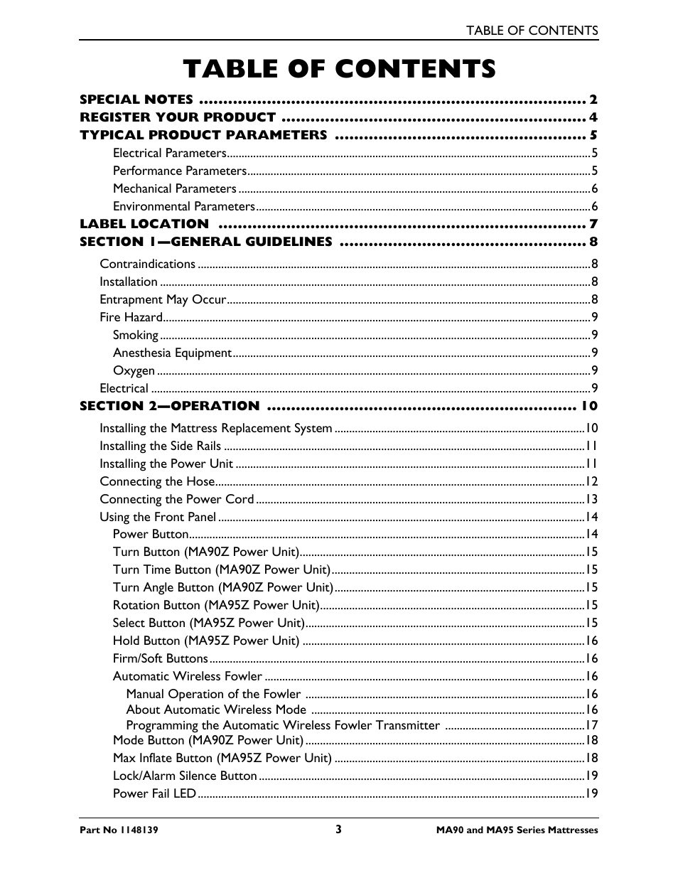 Activeforever Invacare microAIR Lateral Alternating Pressure Mattress & Compressor (microAIR Mattress with Compressor 36 x 80 x 15) User Manual | Page 3 / 26