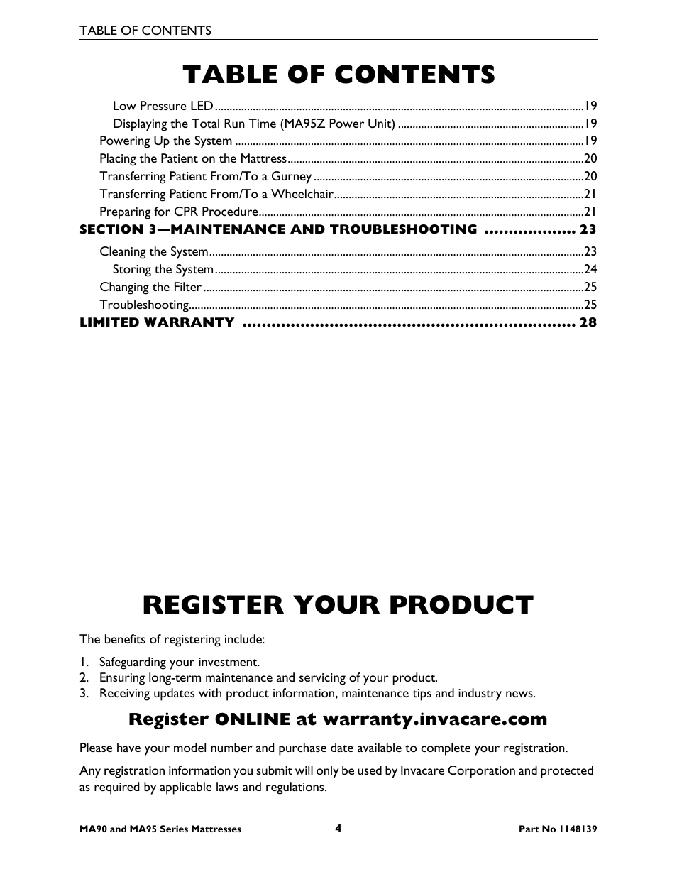 Activeforever Invacare microAIR Lateral Alternating Pressure Mattress & Compressor (microAIR Mattress with Compressor 36 x 80 x 15) User Manual | Page 4 / 26