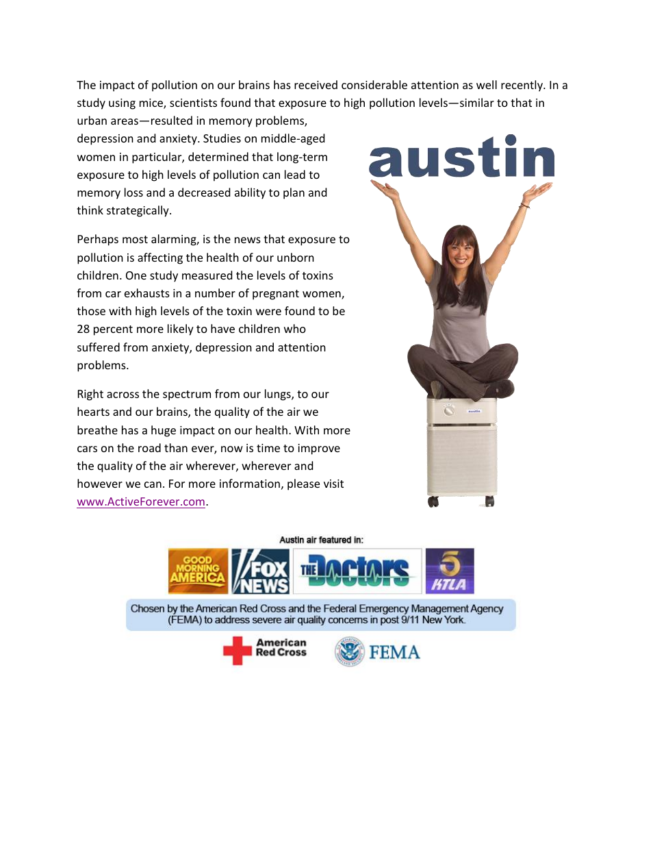Activeforever Austin Allergy Machine Air Filter User Manual | Page 2 / 2