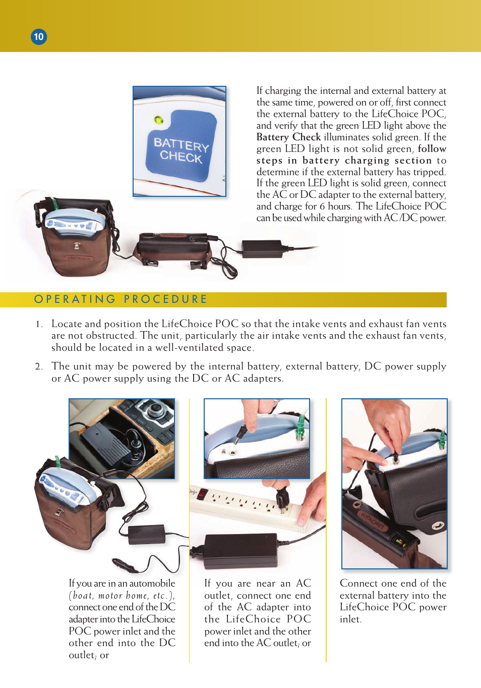 Activeforever Life Choice Portable Oxygen Concentrator User Manual | Page 12 / 28
