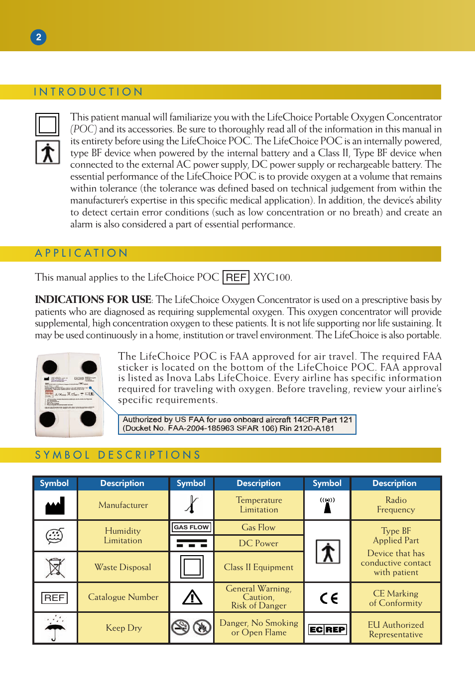 Activeforever Life Choice Portable Oxygen Concentrator User Manual | Page 4 / 28