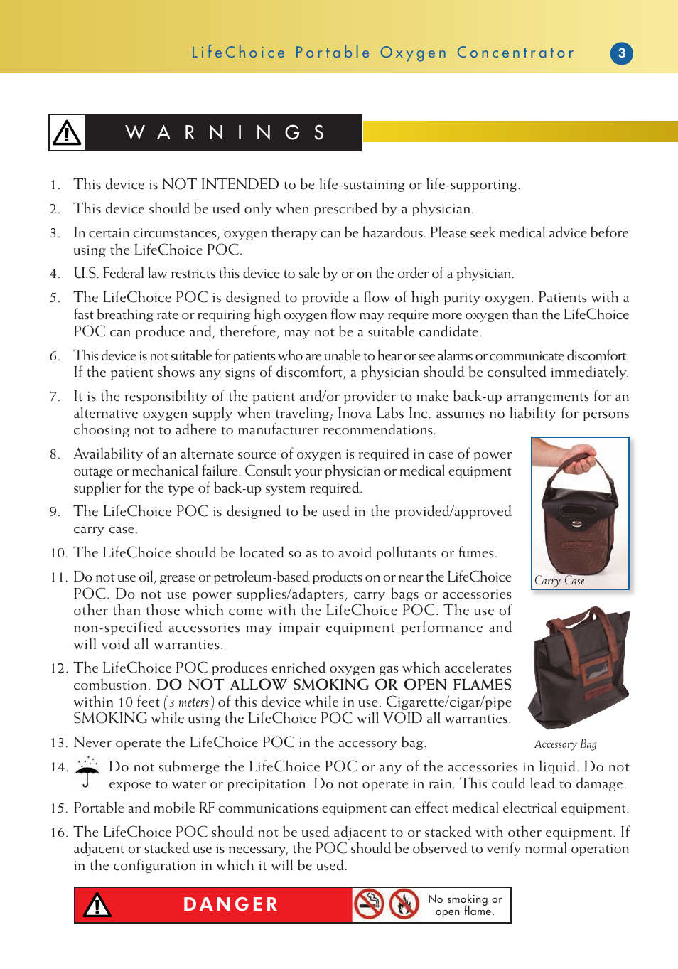 Activeforever Life Choice Portable Oxygen Concentrator User Manual | Page 5 / 28