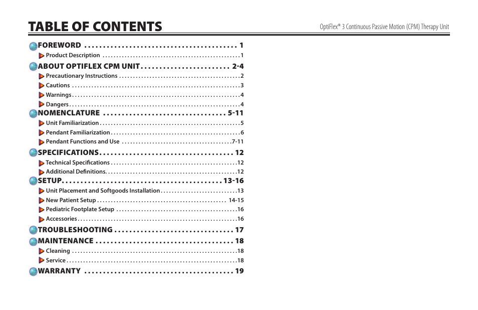 Activeforever OptiFlex 3 Knee CPM (OptiFlex3 Knee CPM) User Manual | Page 3 / 23
