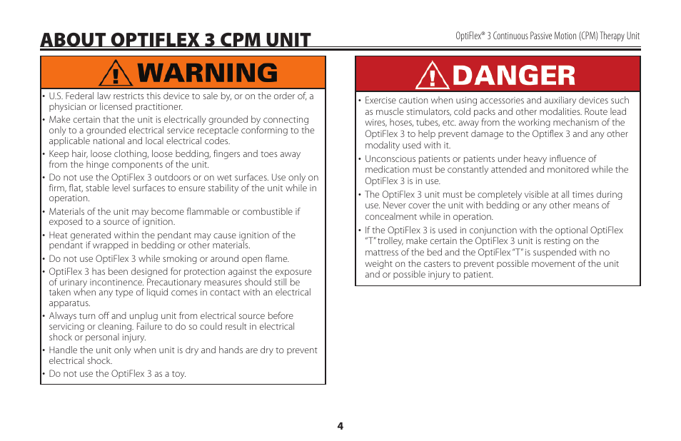 About optiflex 3 cpm unit | Activeforever OptiFlex 3 Knee CPM (OptiFlex3 Knee CPM) User Manual | Page 7 / 23