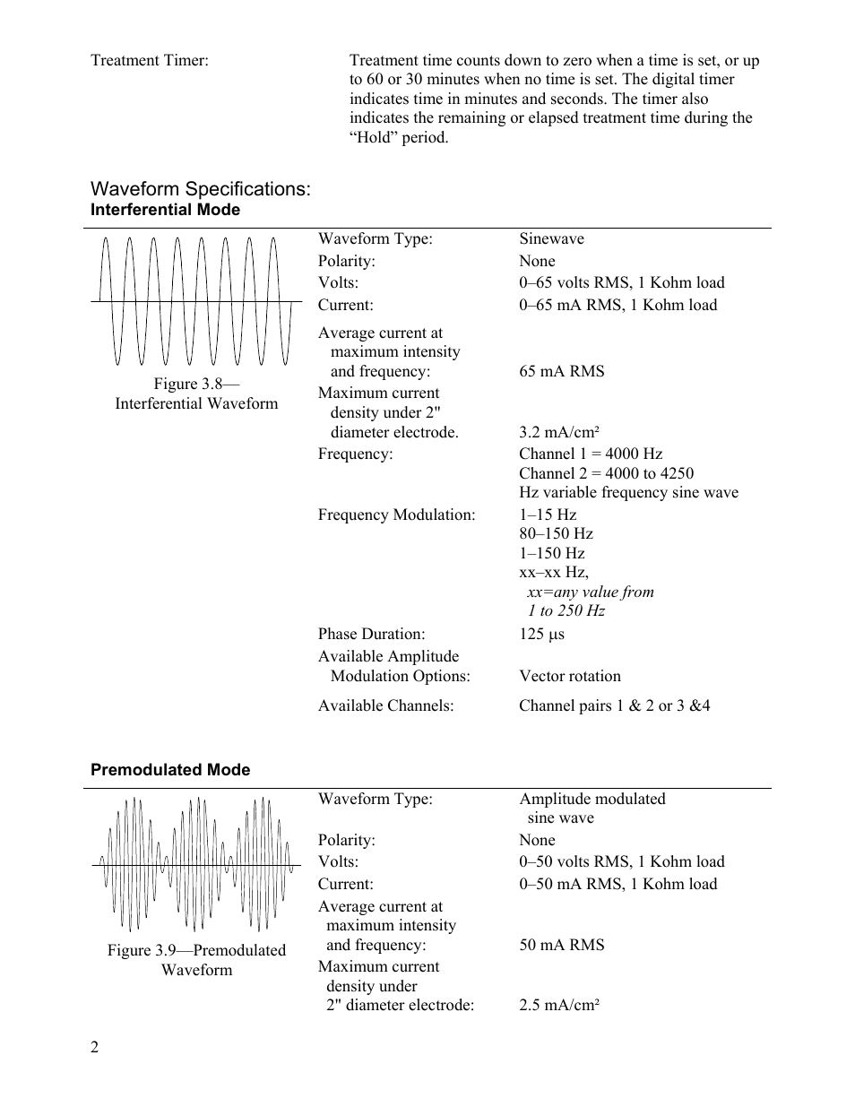 Activeforever Mettler Sys*Stim 294 4-Channel Neuromuscular Stimulator User Manual | Page 2 / 5