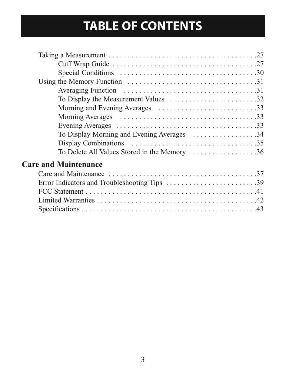 Activeforever Omron 7-Series Upper Arm Blood Pressure Monitor (7 Series) User Manual | Page 3 / 44