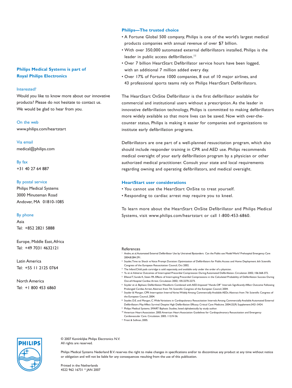 Activeforever Philips HeartStart AED OnSite Defibrillator User Manual | Page 8 / 8