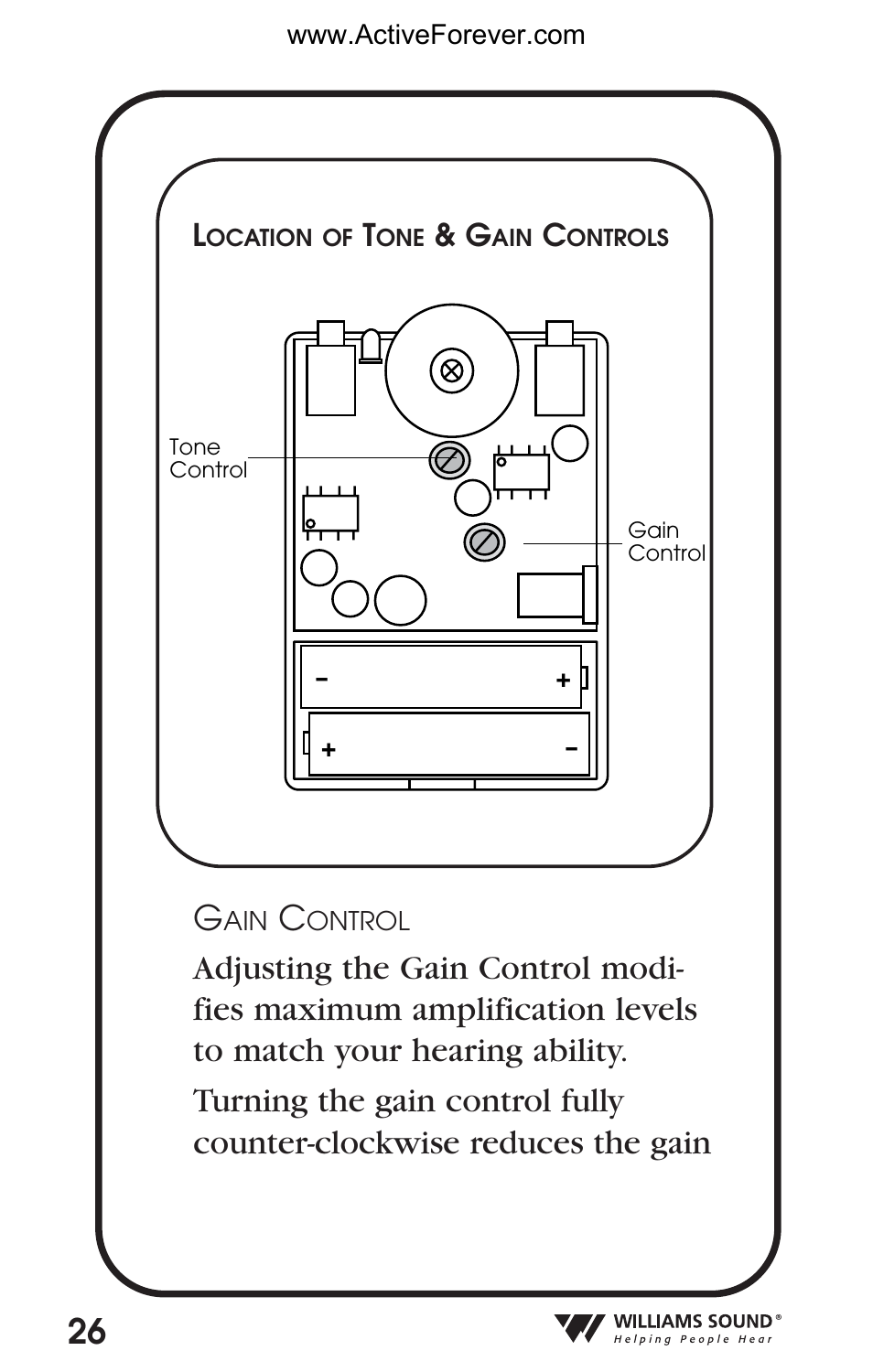 26 g | Activeforever Pocket Talker Pro System User Manual | Page 26 / 37