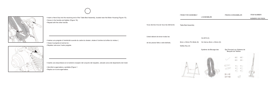 Step / étape / paso 5 | Activeforever Teeter Hang Ups Contour Power Inversion Table User Manual | Page 15 / 17