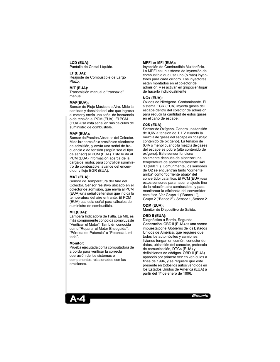 Actron CP9135 OBD II AutoScanner User Manual | Page 108 / 120