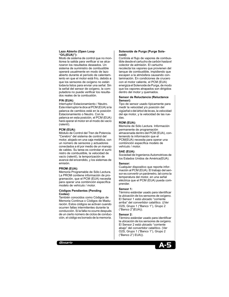 Actron CP9135 OBD II AutoScanner User Manual | Page 109 / 120