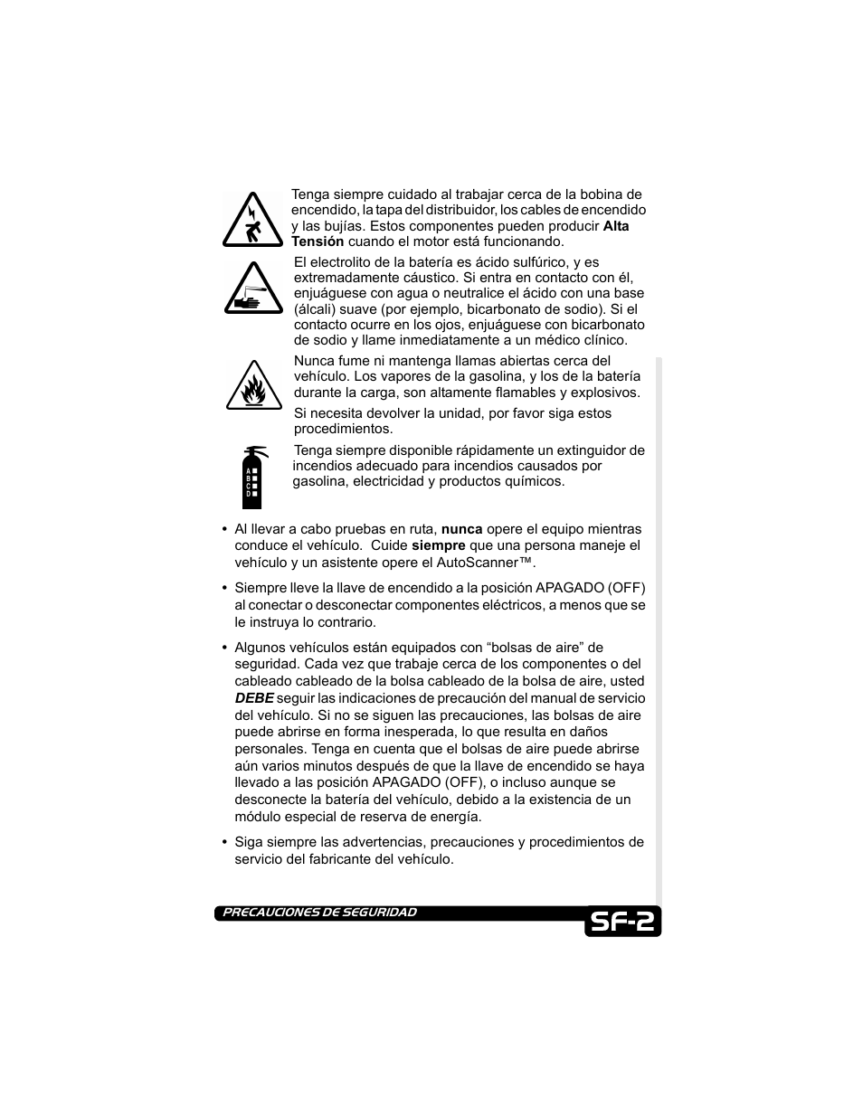 Sf-2 | Actron CP9135 OBD II AutoScanner User Manual | Page 80 / 120