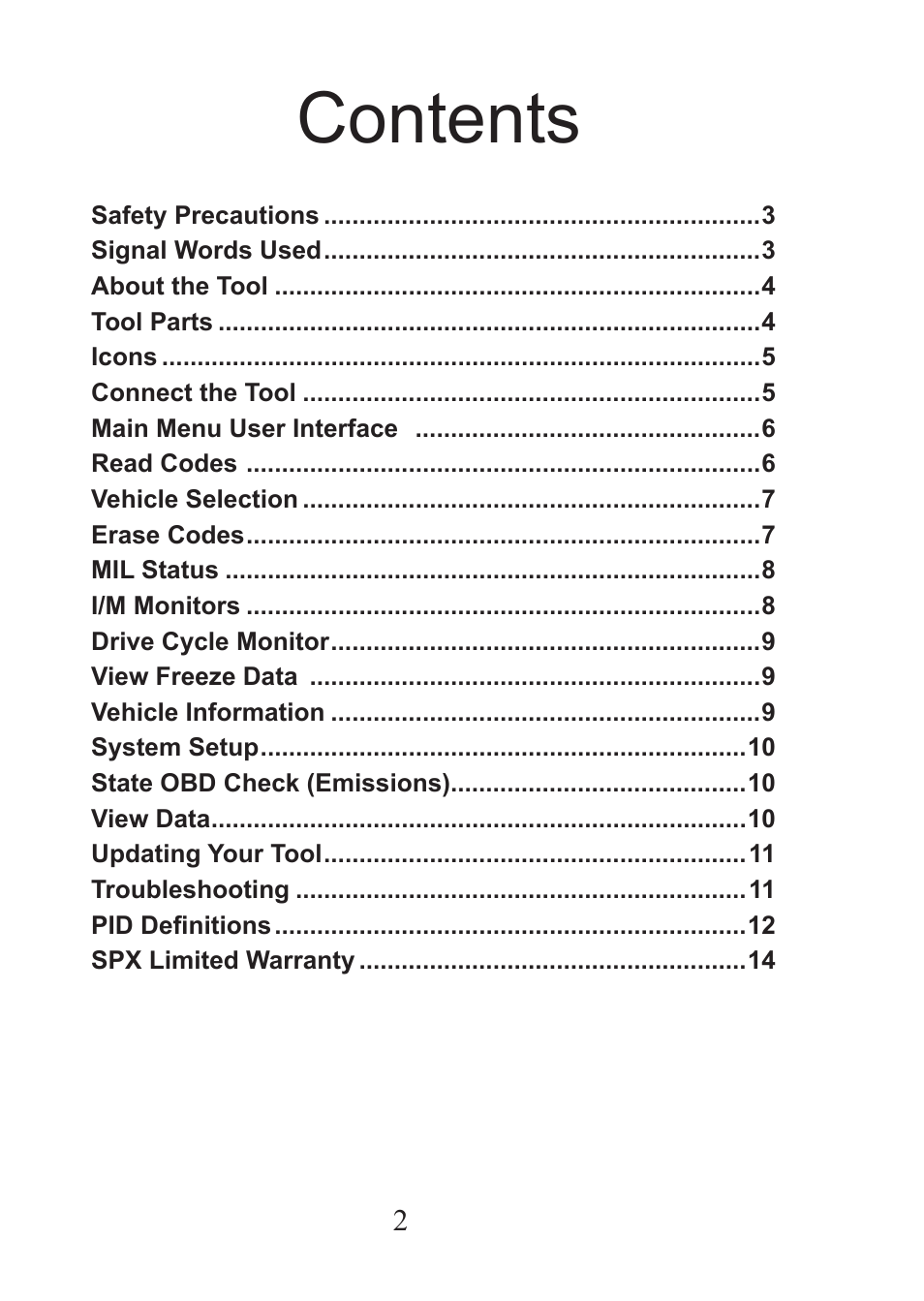 Actron AutoScanner® CP9575 User Manual | Page 2 / 16
